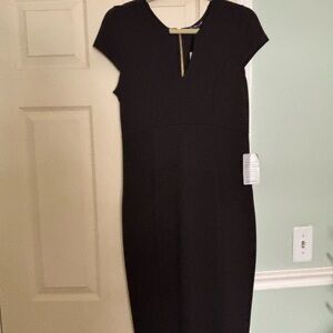Felicity & Coco Elegant Black Midi Dress